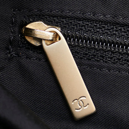 Chanel New Travel Line Canvas Leather Tote Bag