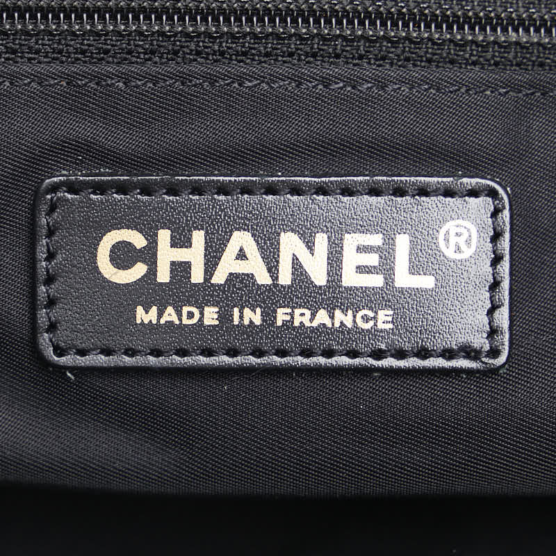 Chanel New Travel Line Canvas Leather Tote Bag