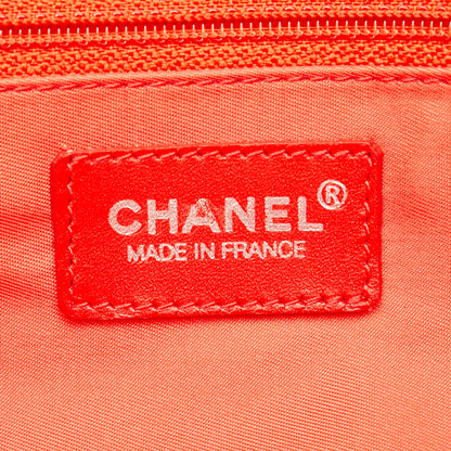 Chanel Nylon Leather New Travel Line Tote MM Handbag