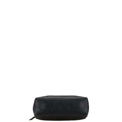 Chanel Caviar Chain Shoulder Bag Black Gold