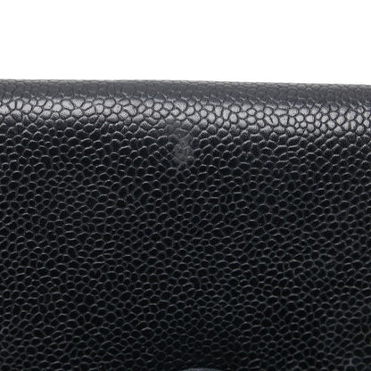 Chanel Caviar Skin Compact Wallet A13496