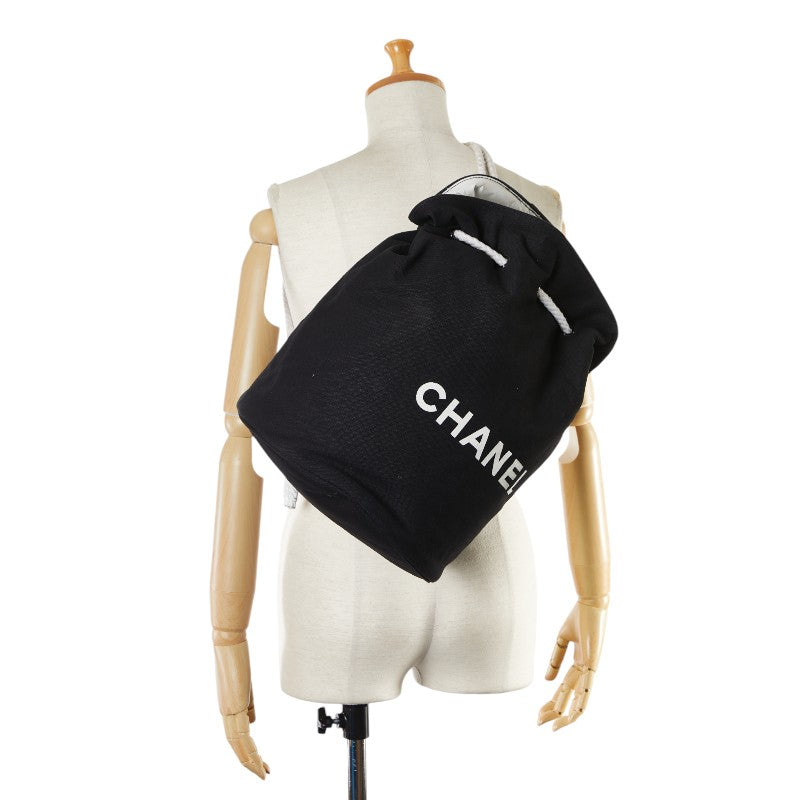 Chanel Canvas Logo Backpack