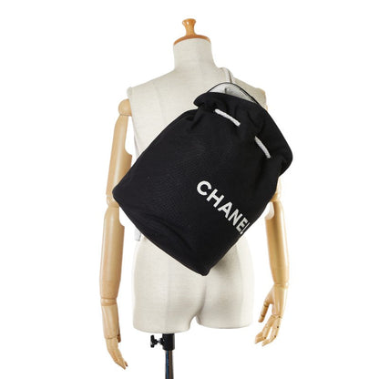 Chanel Canvas Logo Backpack