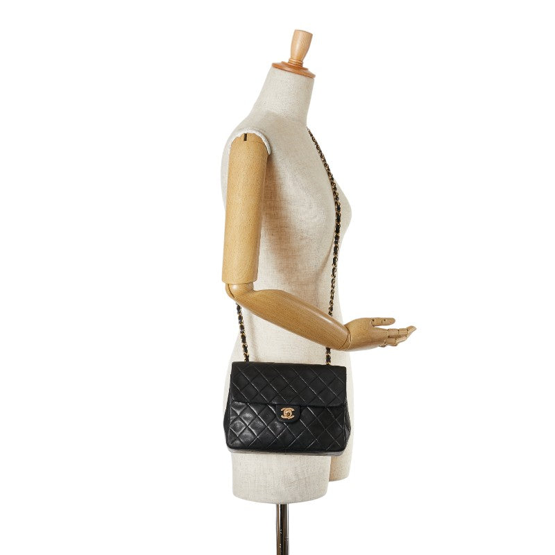 Chanel Mini Matelasse Coco Mark Chain Shoulder Bag A01163