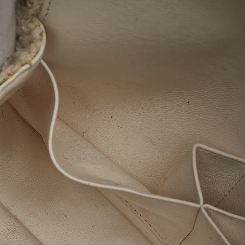 Chanel Tweed Leather Matelasse 25 Coco Mark W Flap Chain Shoulder Bag