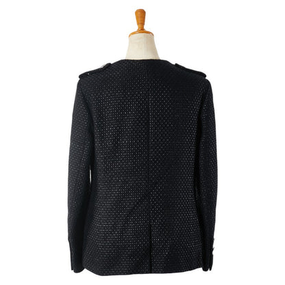 Chanel Tweed Jacket Pants Set 38 Black