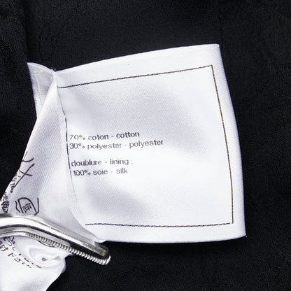 Chanel Tweed Jacket Pants Set 38 Black