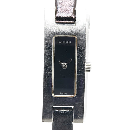 Gucci 3900L Quartz Watch Stainless Steel Leather
