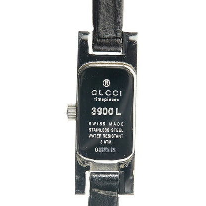 Gucci 3900L Quartz Watch Stainless Steel Leather