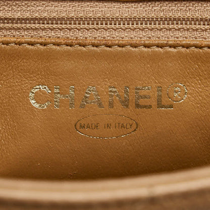 Chanel Caviar Skin Matelasse Tote Bag Beige