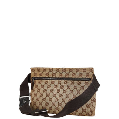 Gucci Canvas Leather Waist Bag 28566