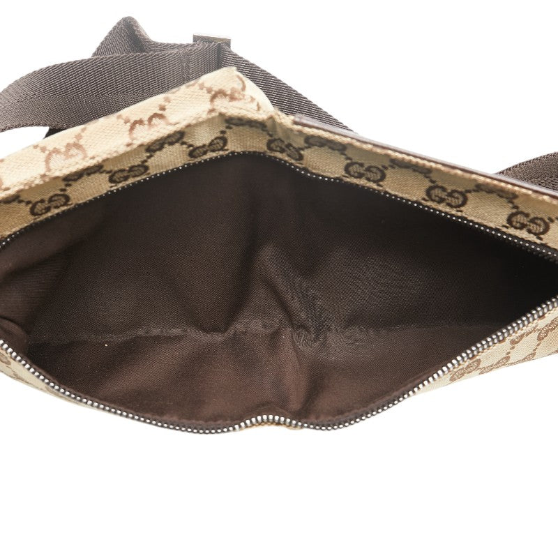 Gucci Canvas Leather Waist Bag 28566