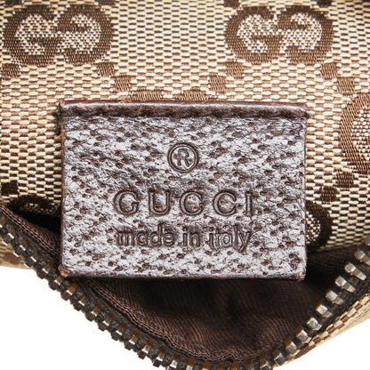 Gucci Canvas Leather Waist Bag 28566
