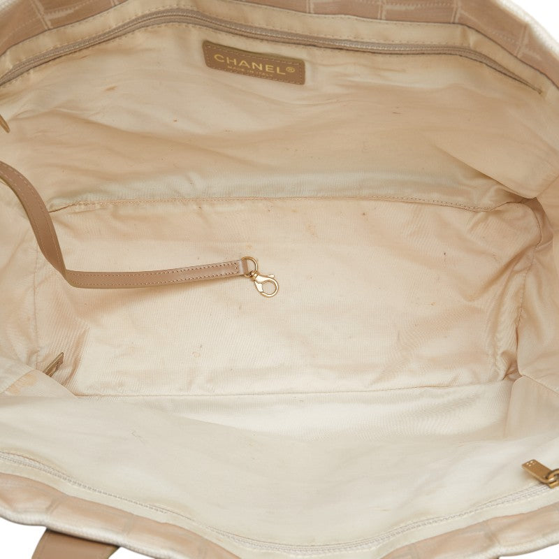 Chanel Nylon Leather Tote Handbag