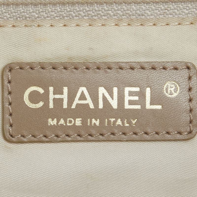 Chanel Nylon Leather Tote Handbag