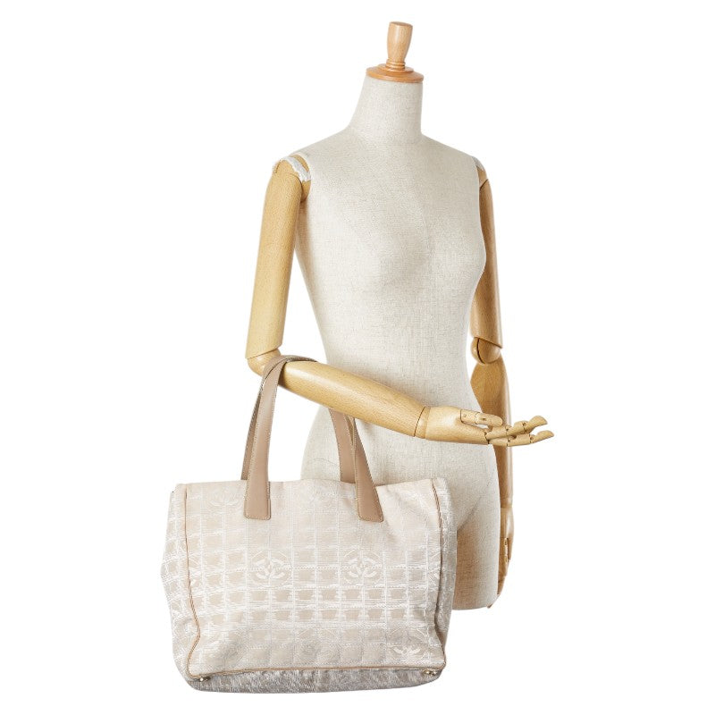 Chanel Nylon Leather Tote Handbag