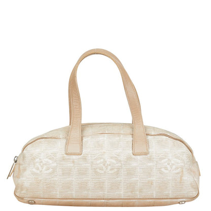 Chanel Nylon Leather Coco Mark Handbag