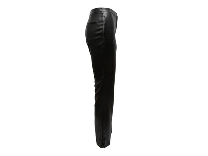 Black Chanel Spring/Summer 2009 Shiny Trousers Size EU 36