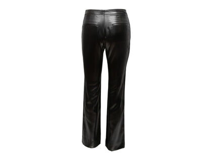Black Chanel Spring/Summer 2009 Shiny Trousers Size EU 36