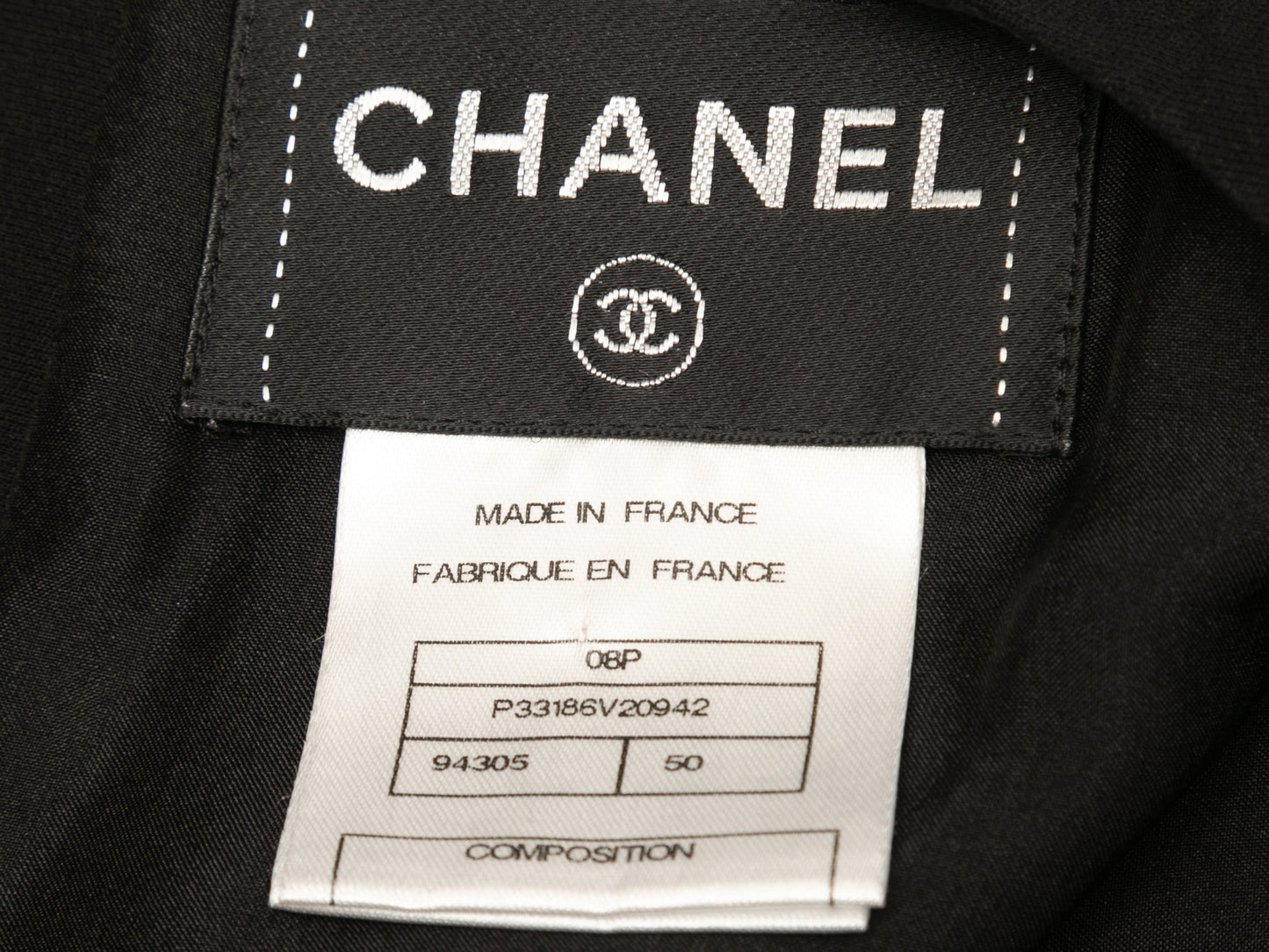 Black Chanel Spring/Summer 2008 Silk Dress Size FR 50