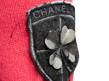 Coral Chanel Fall/Winter 2009 Cashmere Knit Dress Size FR 44