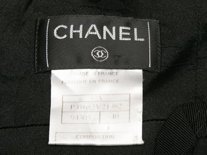 Black Chanel High-Waisted Wool Tweed Pencil Skirt Size FR 40