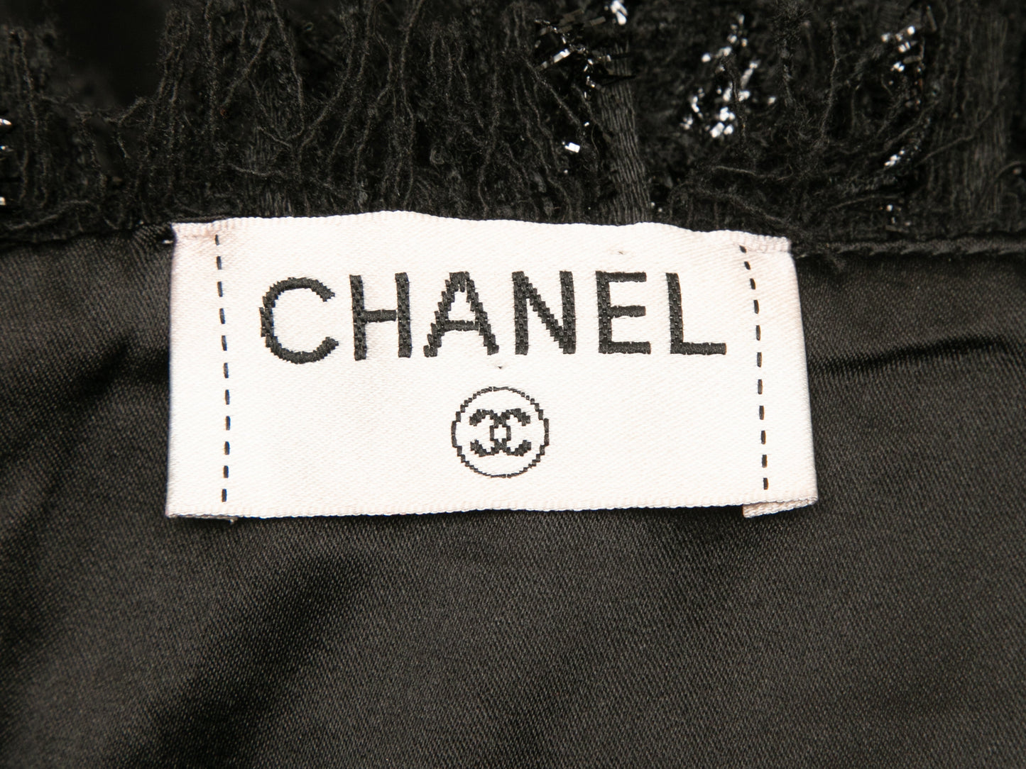 Black Chanel Tweed Sleeveless Dress Size FR 40