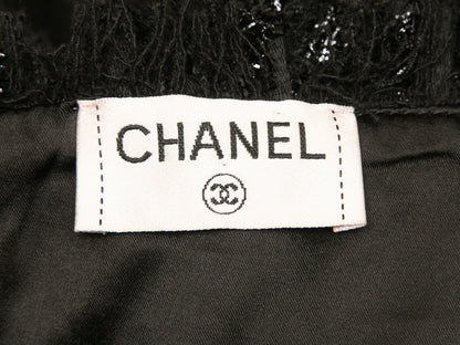 Black Chanel Tweed Sleeveless Dress Size FR 40