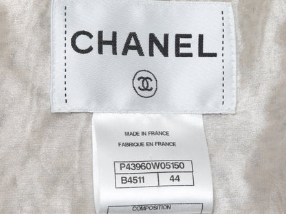Black & Multicolor Chanel Alpaca-Blend Tweed Jacket Size FR 44