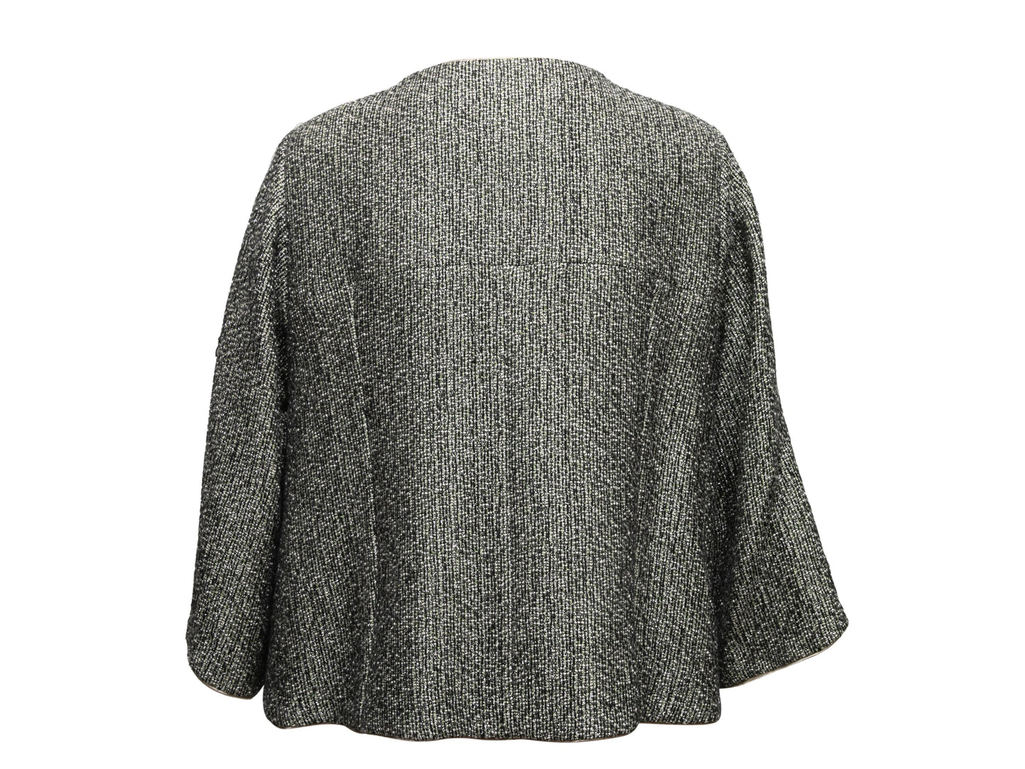 Black & Multicolor Chanel Alpaca-Blend Tweed Jacket Size FR 44