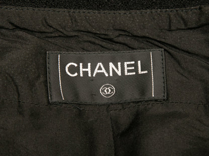 Black Chanel Wool Knee-Length Skirt Size US S/M