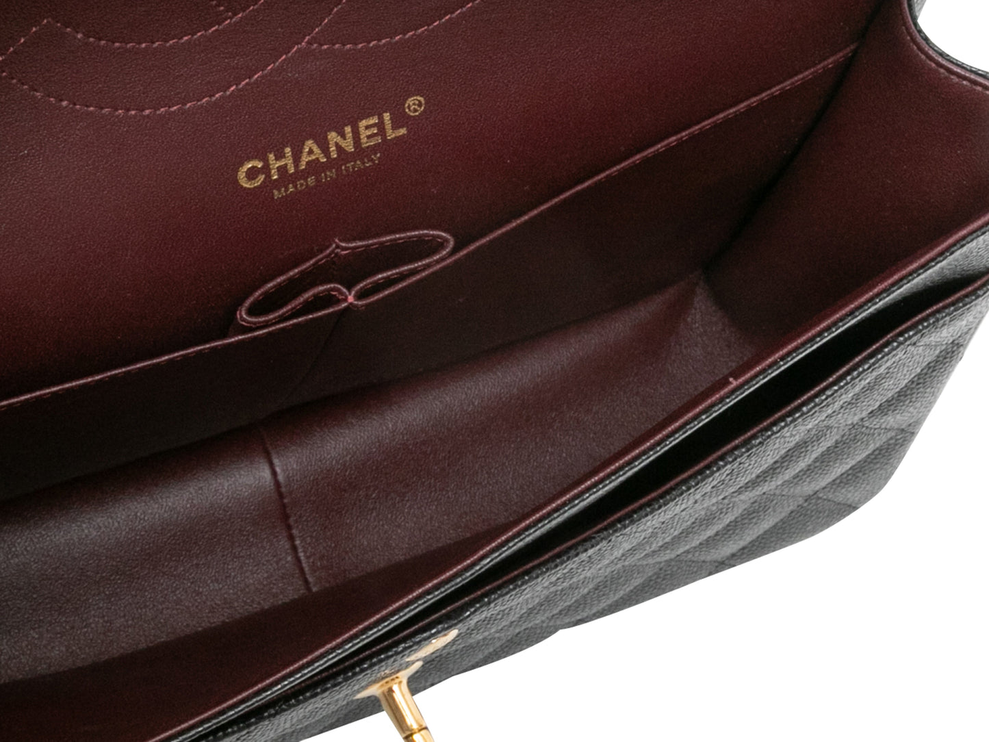 Black Chanel 2017 Classic Jumbo Caviar Double Flap Bag