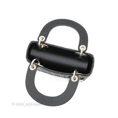 Christian Dior Cannage Mini Lady Dior Satin Crystal