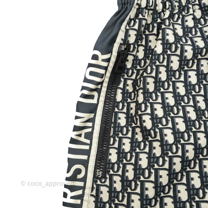 Christian Dior Short Hooded Dress Navy Dior Oblique Jacquard