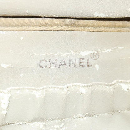 CHANEL Vanity COCO Mark Pouch Caviar Skin Yellow Gold CC 100001
