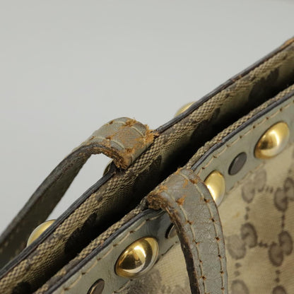 GUCCI GG Crystal Tote Bag Beige Gold 207291  100022
