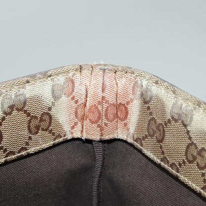 GUCCI GG Crystal Tote Bag Beige Gold 207291  100022