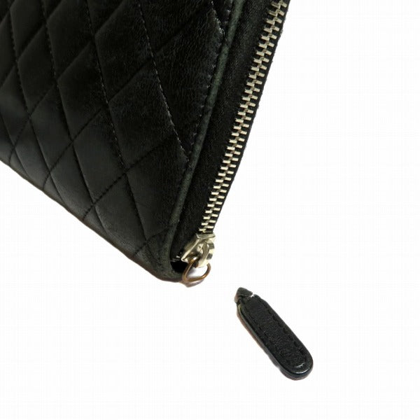 Chanel Matelasse Organizer Zip Wallet