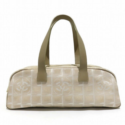 Chanel Canvas Leather Mini Boston Handbag
