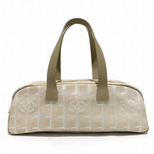 Chanel Canvas Leather Mini Boston Handbag