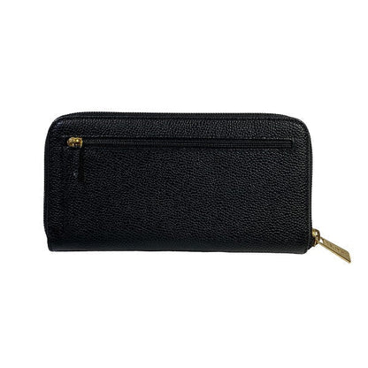 Chanel Caviar Skin Coco Mark Long Wallet