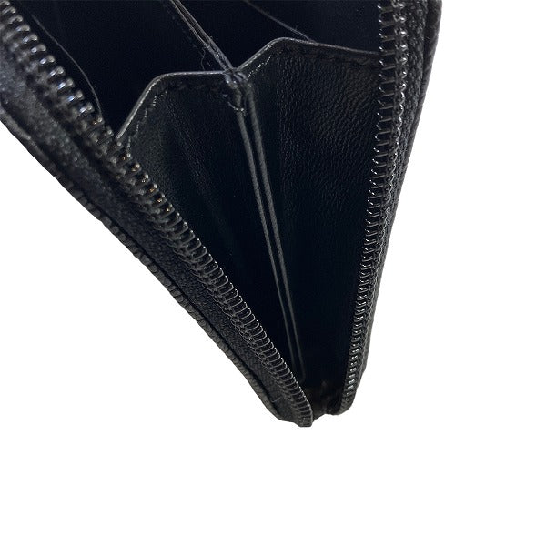 Chanel Caviar Skin Coco Mark Long Wallet