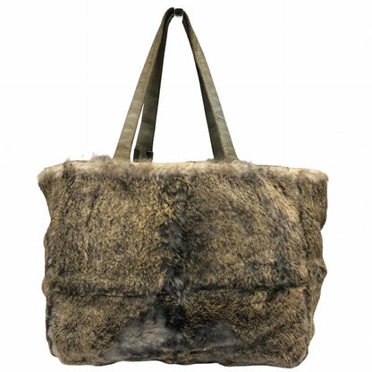 Chanel Rabbit Fur Suede Tote Bag