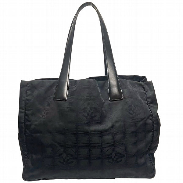 Chanel Nylon Leather Tote MM Bag