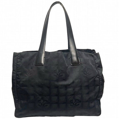 Chanel Nylon Leather Tote MM Bag