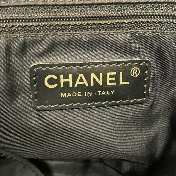 Chanel Nylon Leather Tote MM Bag