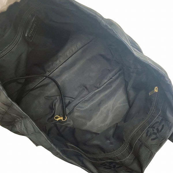 Chanel Nylon Leather Tote MM Bag