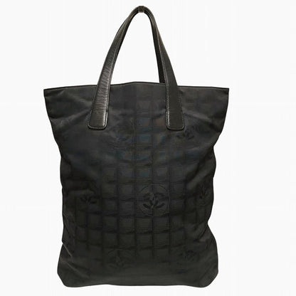Chanel Nylon Jacquard Leather Tote Bag A15827