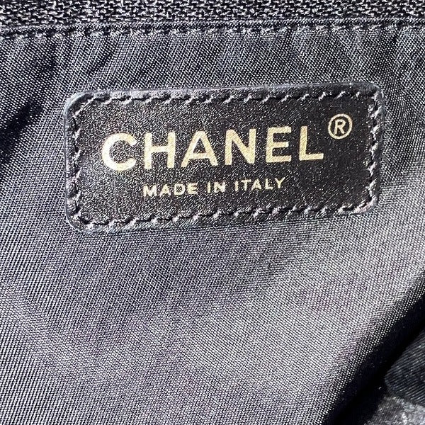 Chanel Nylon Canvas Leather Tote GM A15825