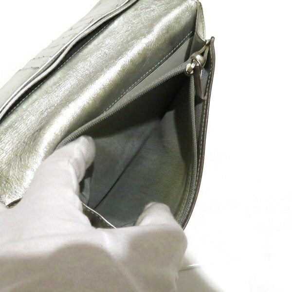 Chanel Matelasse 2.55 Silver Wallet
